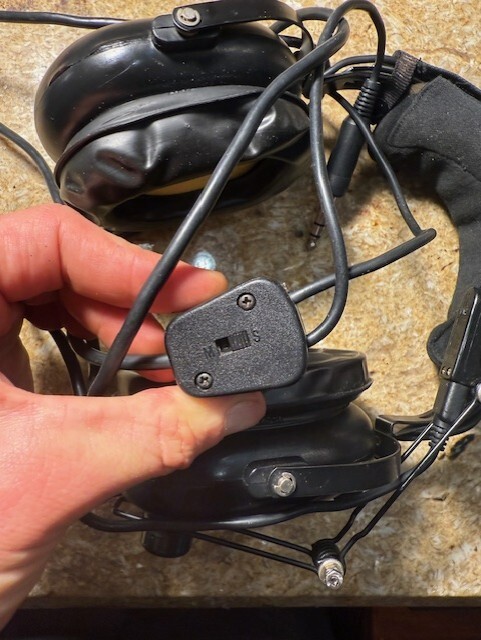 Vintage Flightcom Aviation Headset untested