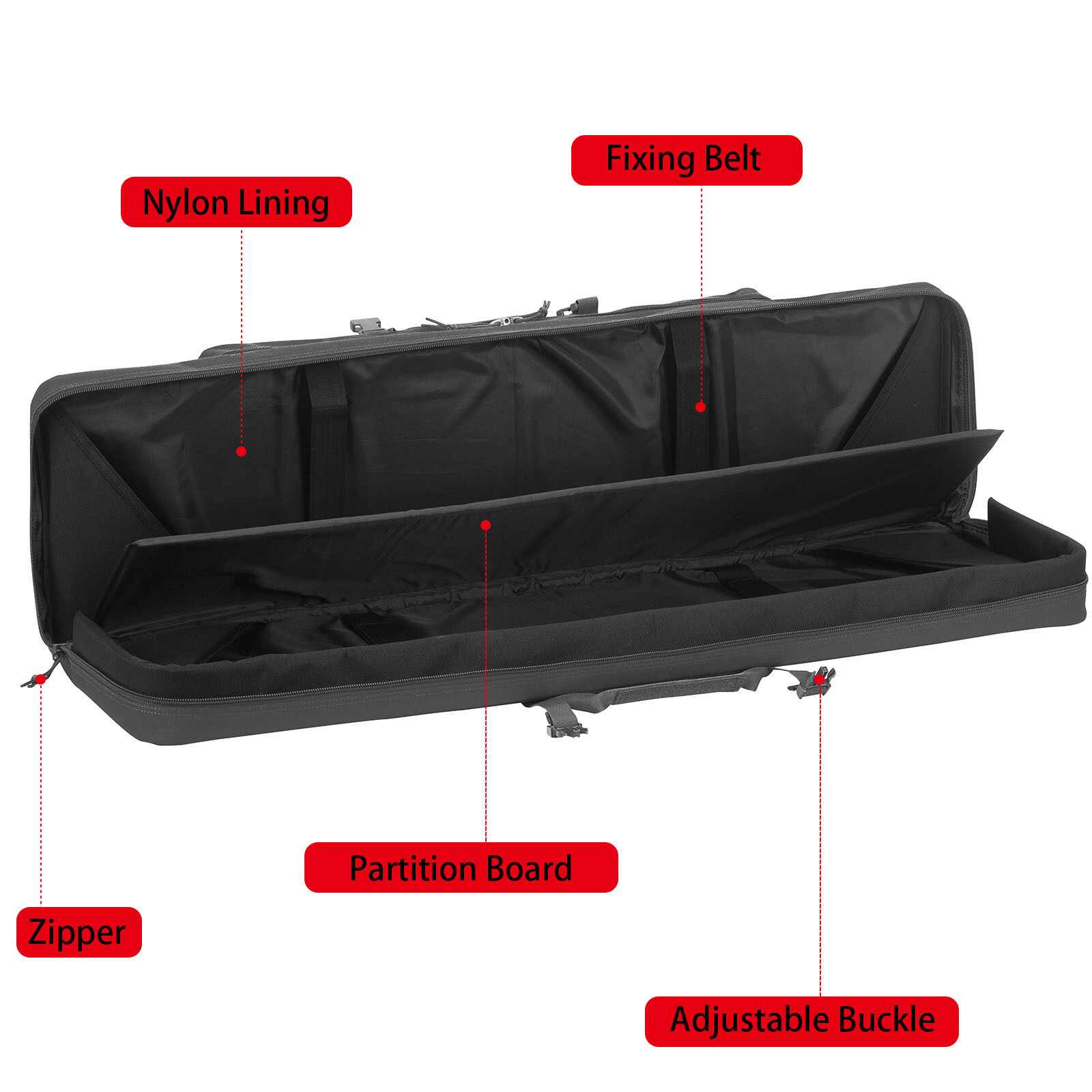 Tactical Rifle Bag Single or Double Case 37-52 Carbine Range Gun Padded Backpack