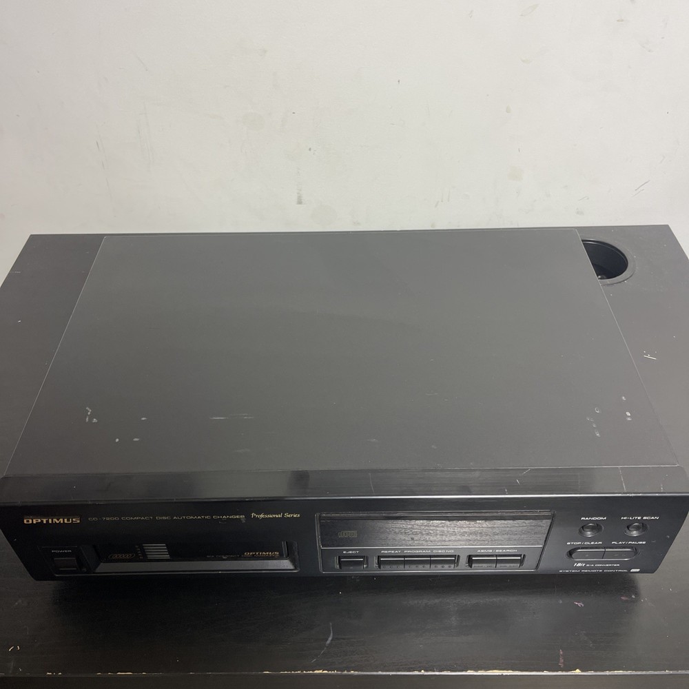 OPTIMUS CD-7200 COMPACT DISC AUTOMATIC CHANGER Professional Series Tested Used