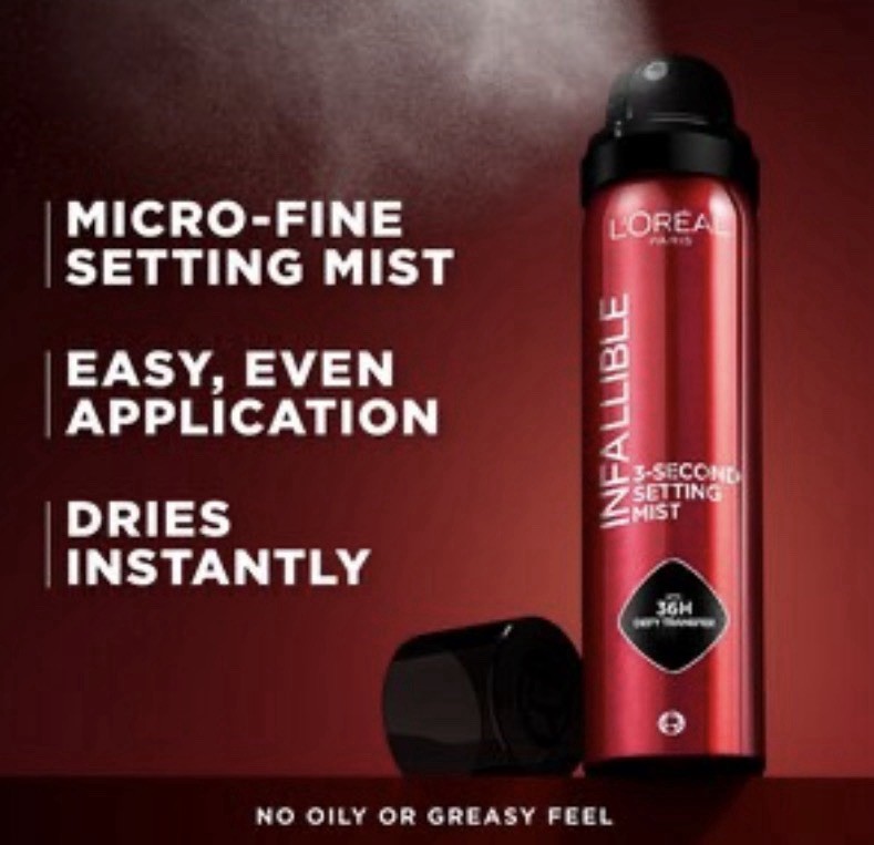 L'Oréal Paris Infallible 3-Second Setting Mist Matte Long Lasting 5.0 oz