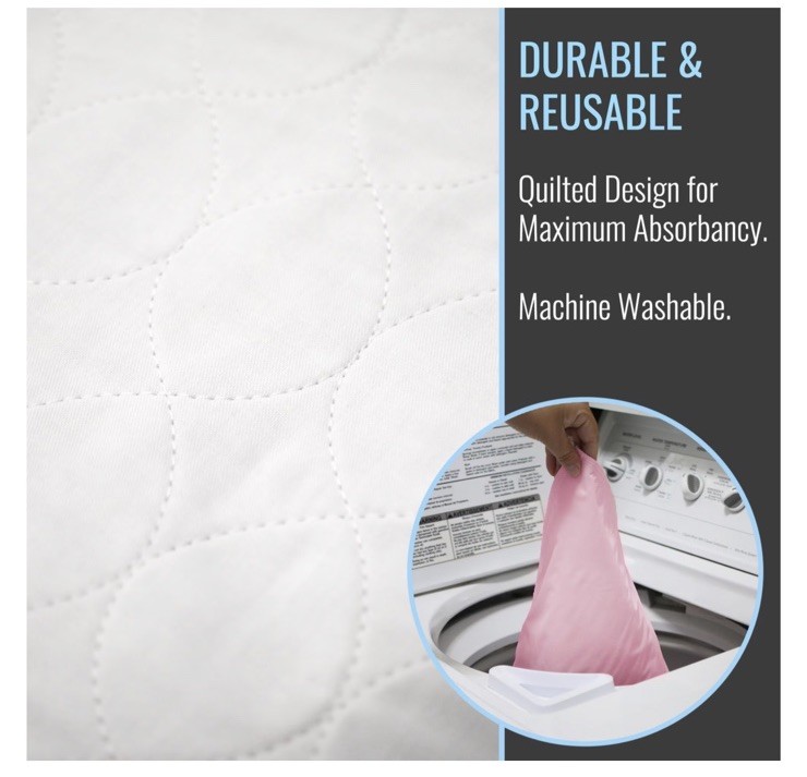 DMI Washable Underpads 34″x 36″, 4pk