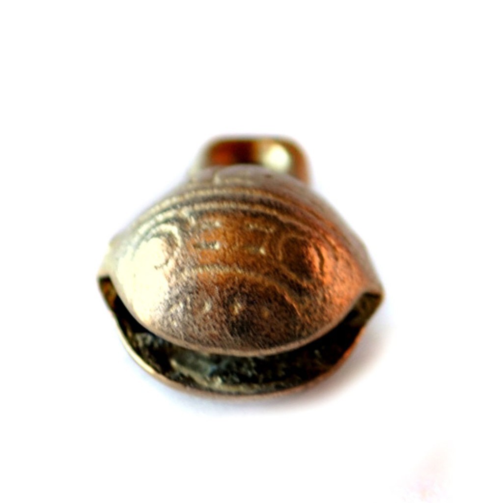 TIBETAN BRASS BELLS LOT of 20 14mm Bead Craft Temple Herding Tiny Metal Ethnic