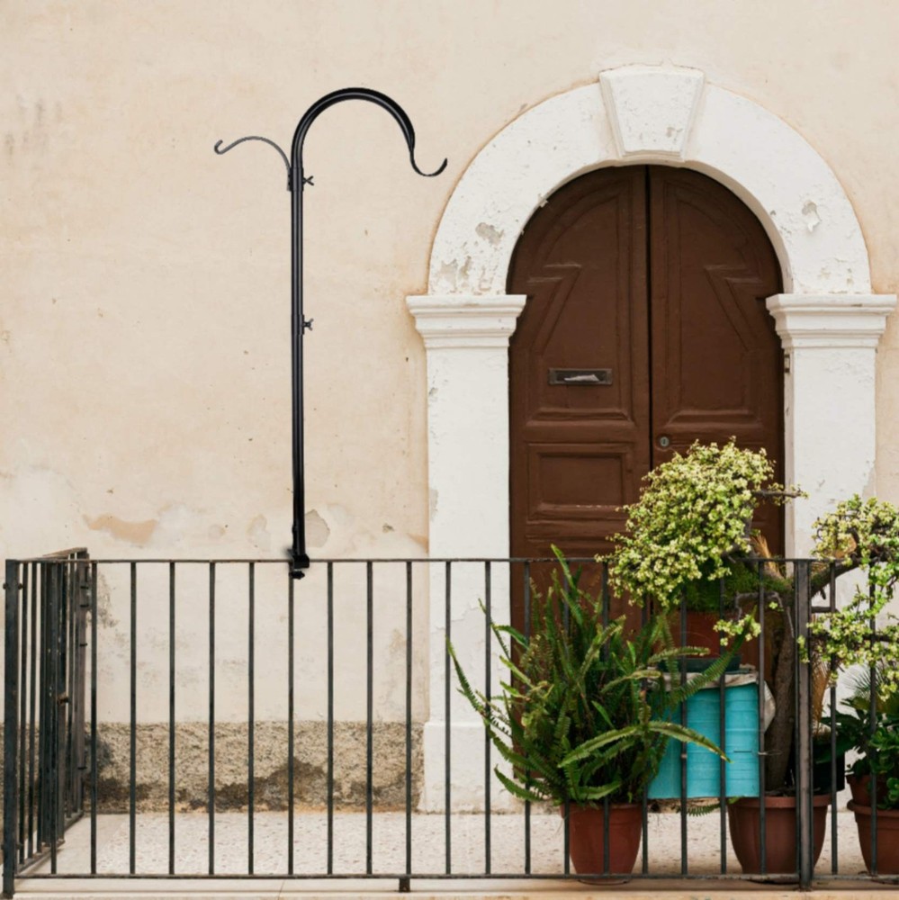 WOSIBO 2 Pack Three Span Deck Hook, 37 Inches Deck Bird Feeder Pole, Hanging ...