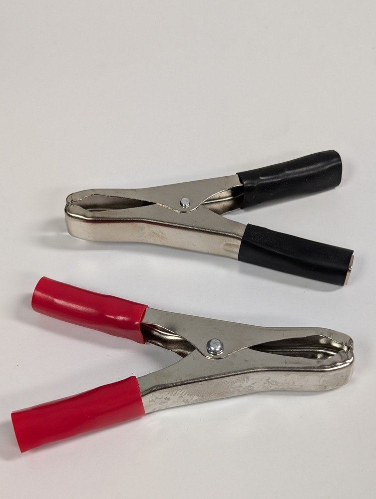 30 AMP BATTERY CLIPS 4" OVERALL LENGTH (2 PACK)