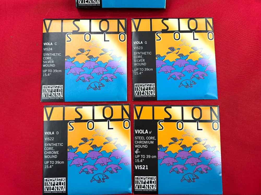 100% Authentic Vision Solo Viola String 4/4 Set