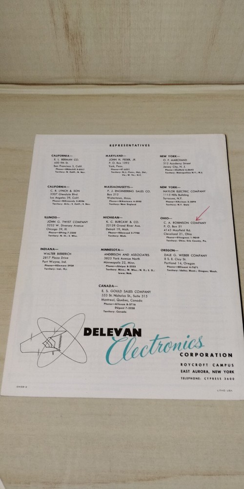 1958 ~ Delevan Electronics ~ Catalog ~ Molded Choke Coils