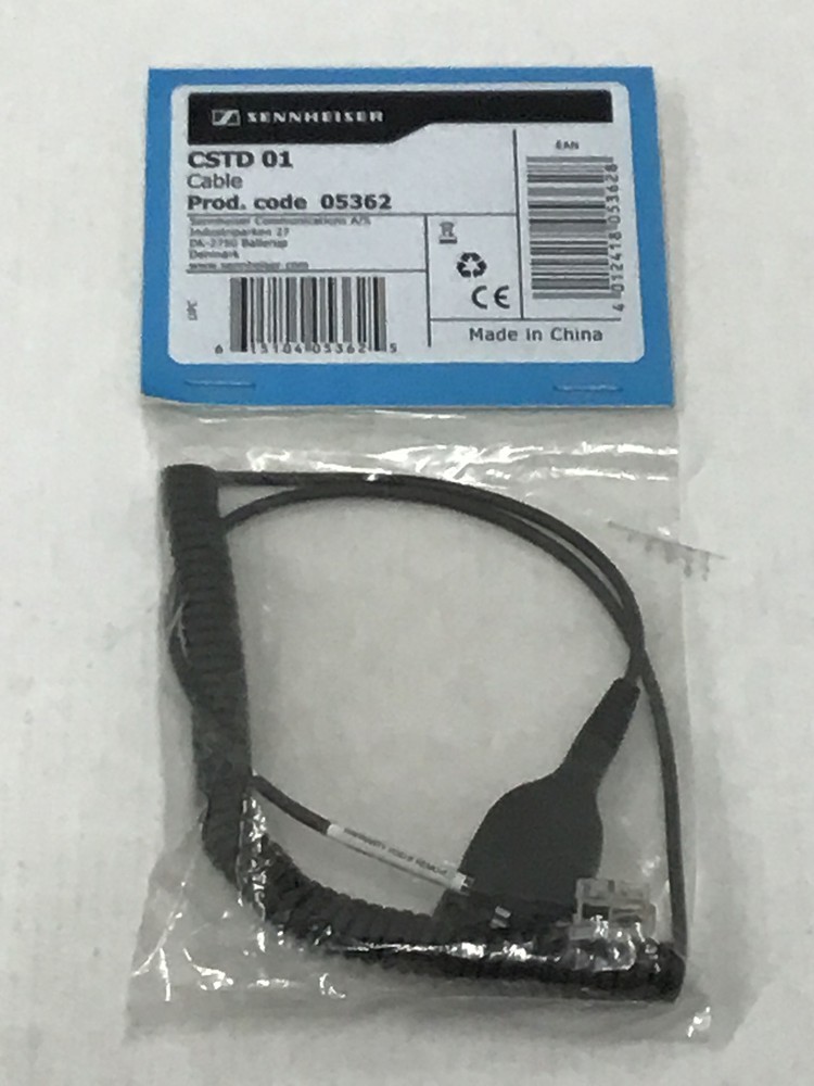 Sennheiser Direct Connection Coiled Cable ED to RJ9 005362 CSTD 01 CSTD01