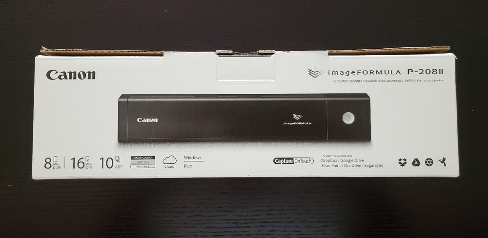 Canon P-208II ImageFORMULA Personal Document Scanner
