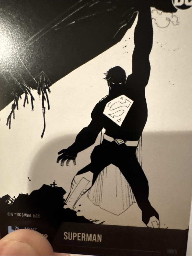 Superman Inks DC Ch 2 Black & White Hybrid Trading Card Random Mint Physical