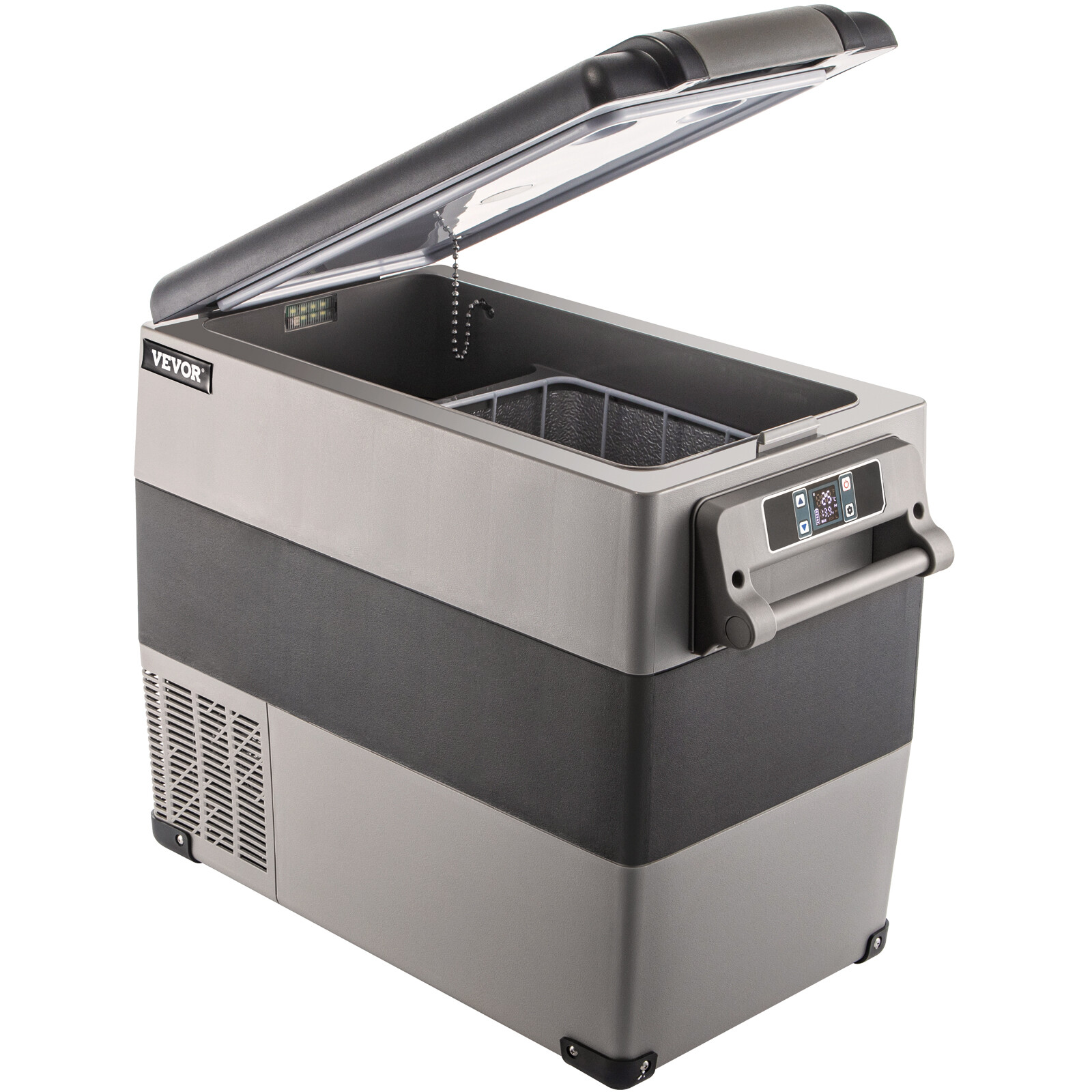 VEVOR 55L Portable Car Refrigerator 58 Quart Compact RV Mini Electric Freezer