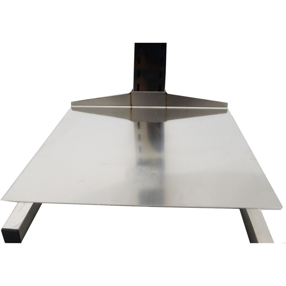 Stainless 4cm Feeding Hopper with Support Stand Lifting platform Height Adjust