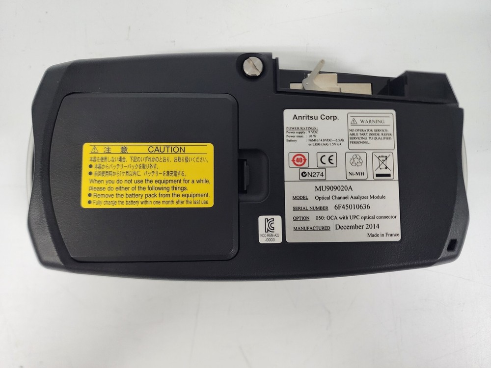 Anritsu MT9090A Network Master, MU909020A Optical Channel Analyzer Module, CWDM