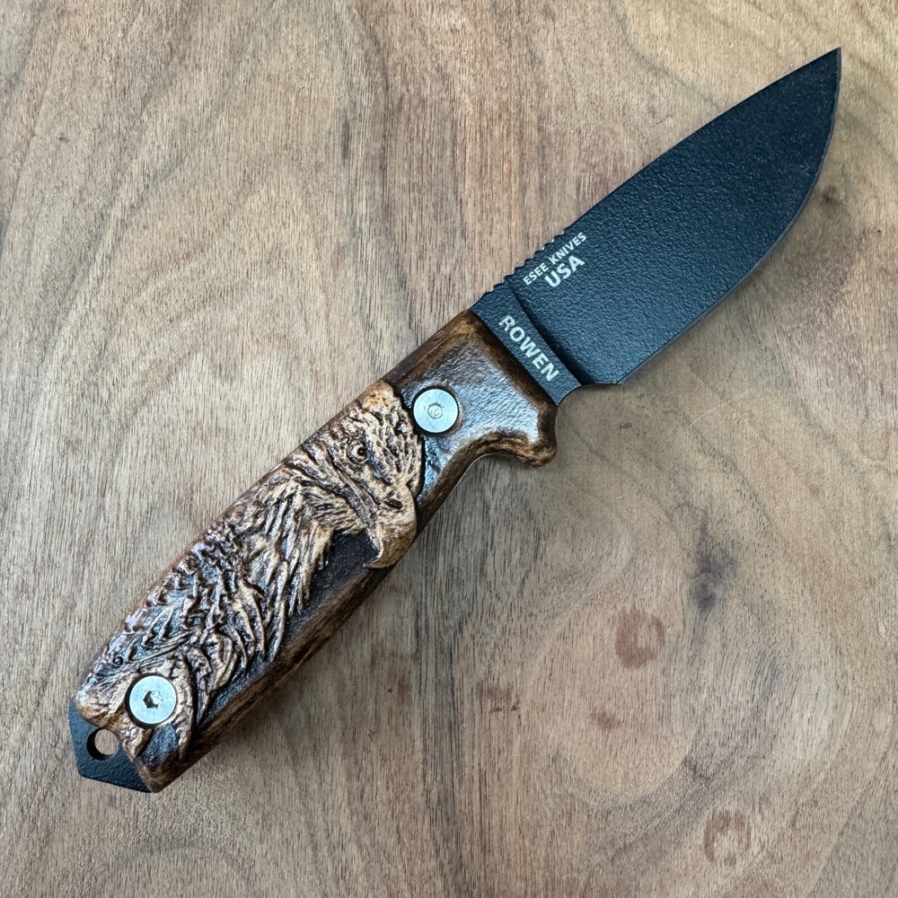 Eagle scales compatible with ESEE-3/4 knife Maple skulls
