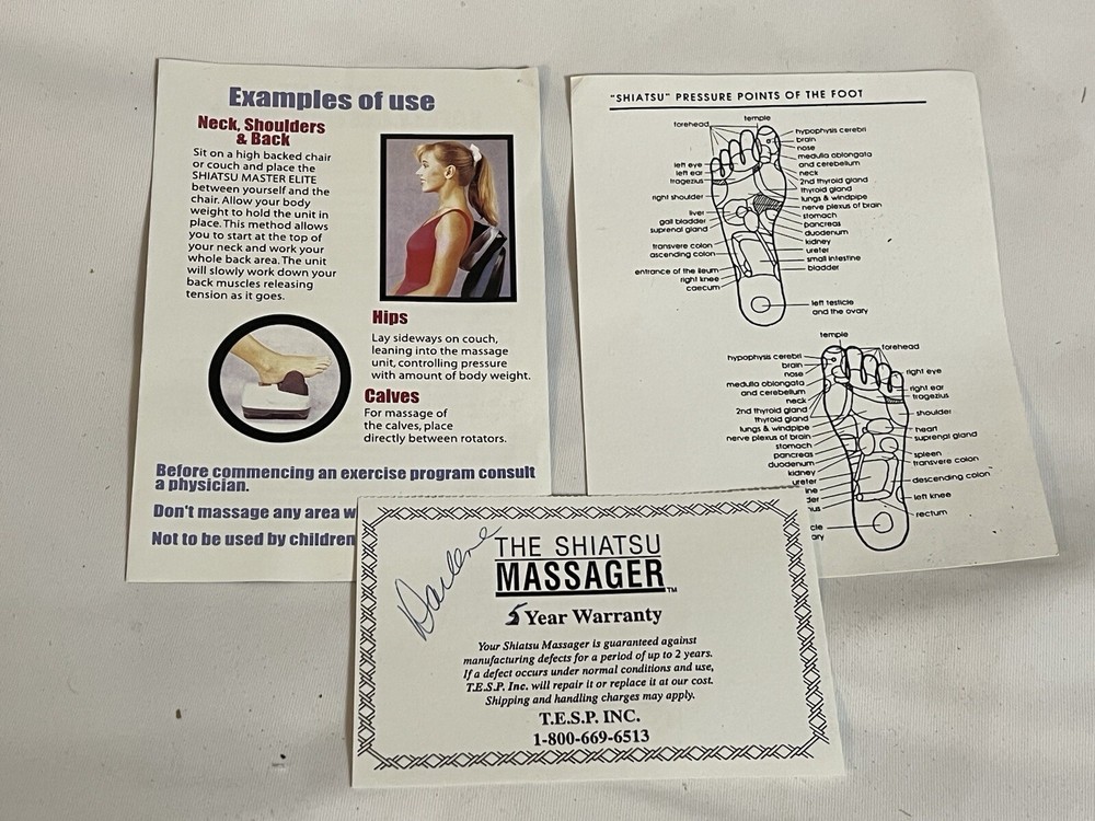 Shiatsu Master Elite Neck Back Massage Device