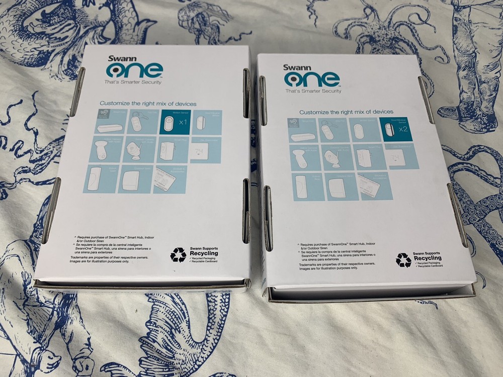 Swann One Motion Sensor And Window Door Sensor Lot, New (D2)