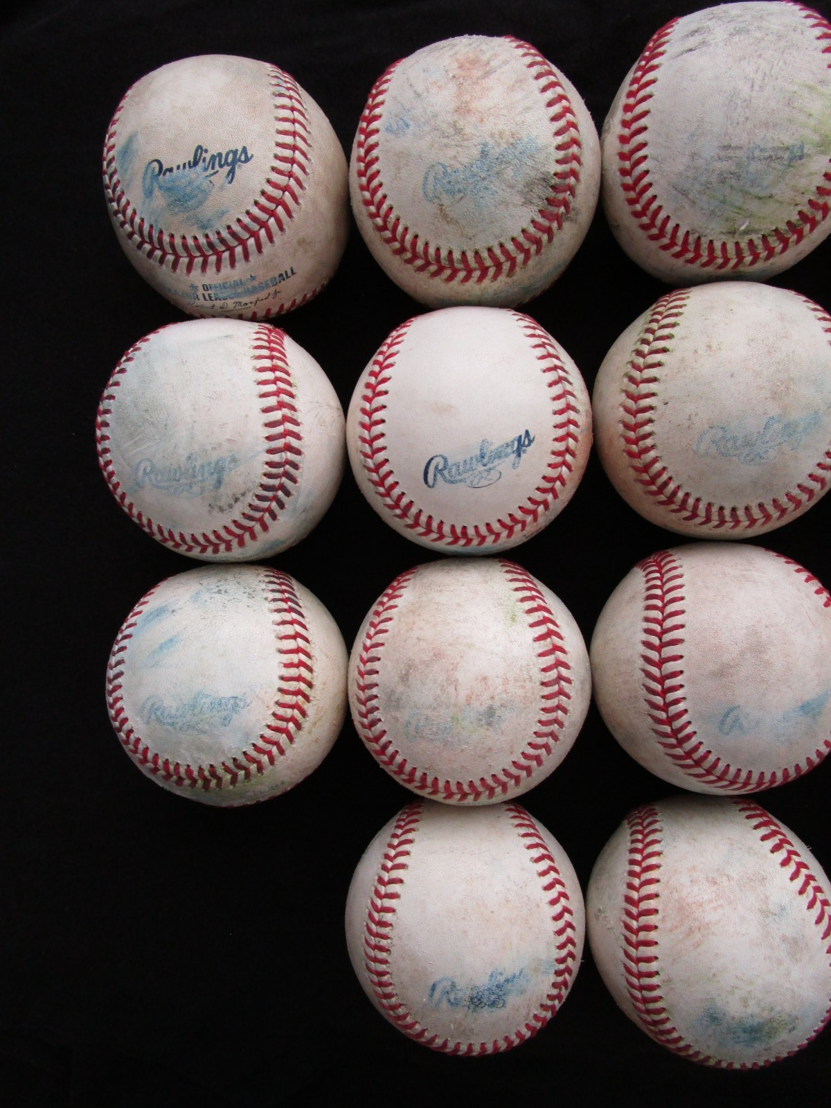 Lot of 18 Rawlings Official Major League Baseballs Manfred Jr MLB 1 1/2 Dozen