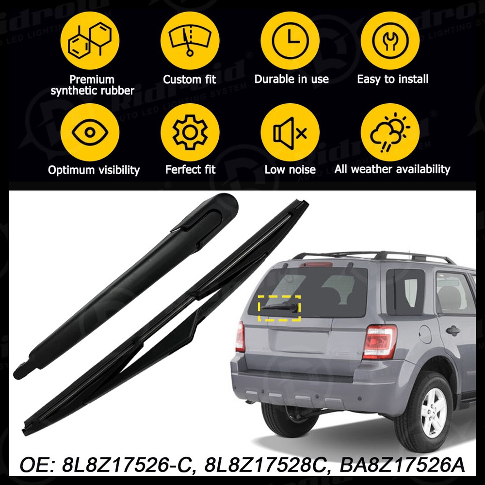 For 2008-2012 Ford Escape Rear Windshield Wiper Arm & Blade Replacement Kit