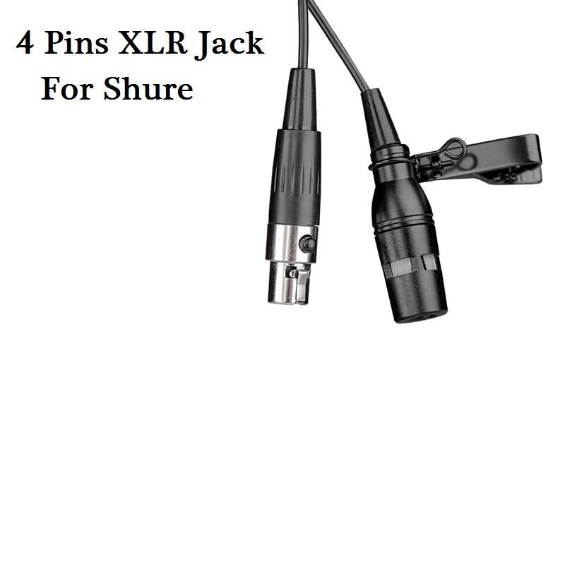 Replacement Lavalier Microphone for Shure BLX1 Wireless Bodypack Transmitter