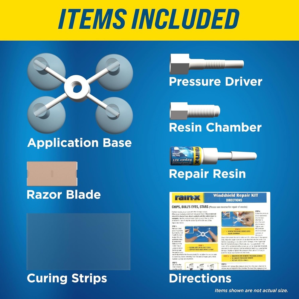 Rain-X 600001 Windshield Repair Kit - Quick and Easy Durable Resin Based...