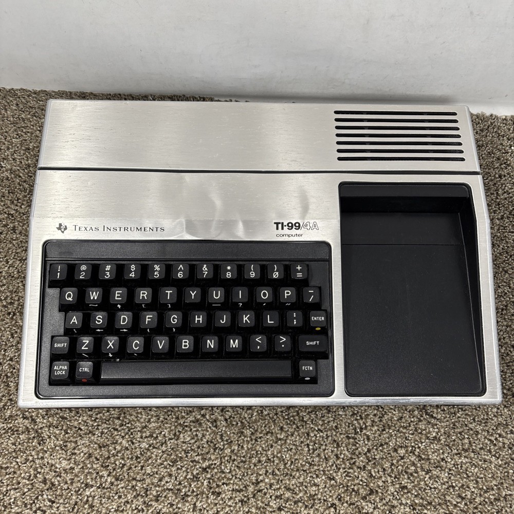 Vintage Texas Instruments TI-99/4A Home Computer & Power Games Bundle Tested