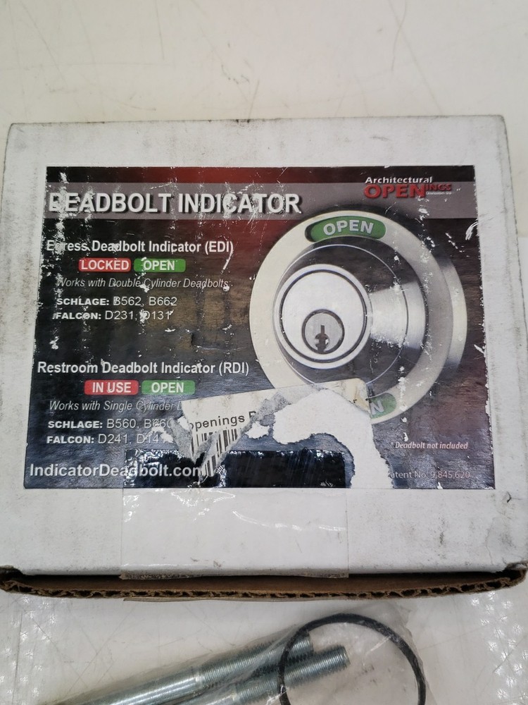 Architectural Openings restroom deadbolt 2 sided indicator RDI