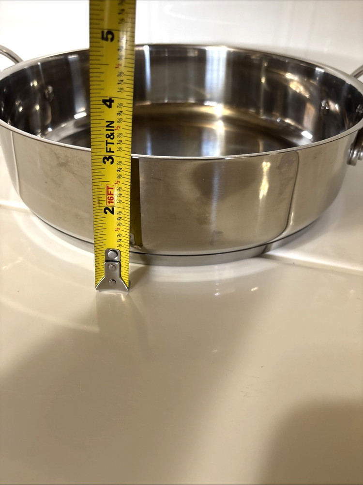 NuWave Induction Cookware 3.5 Quart Pot Stainless Steel Multipurpose