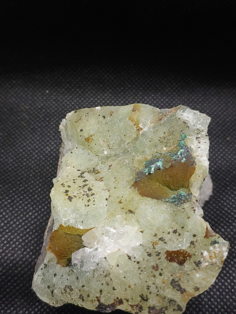 Prehnite W/ Malachite Specimen