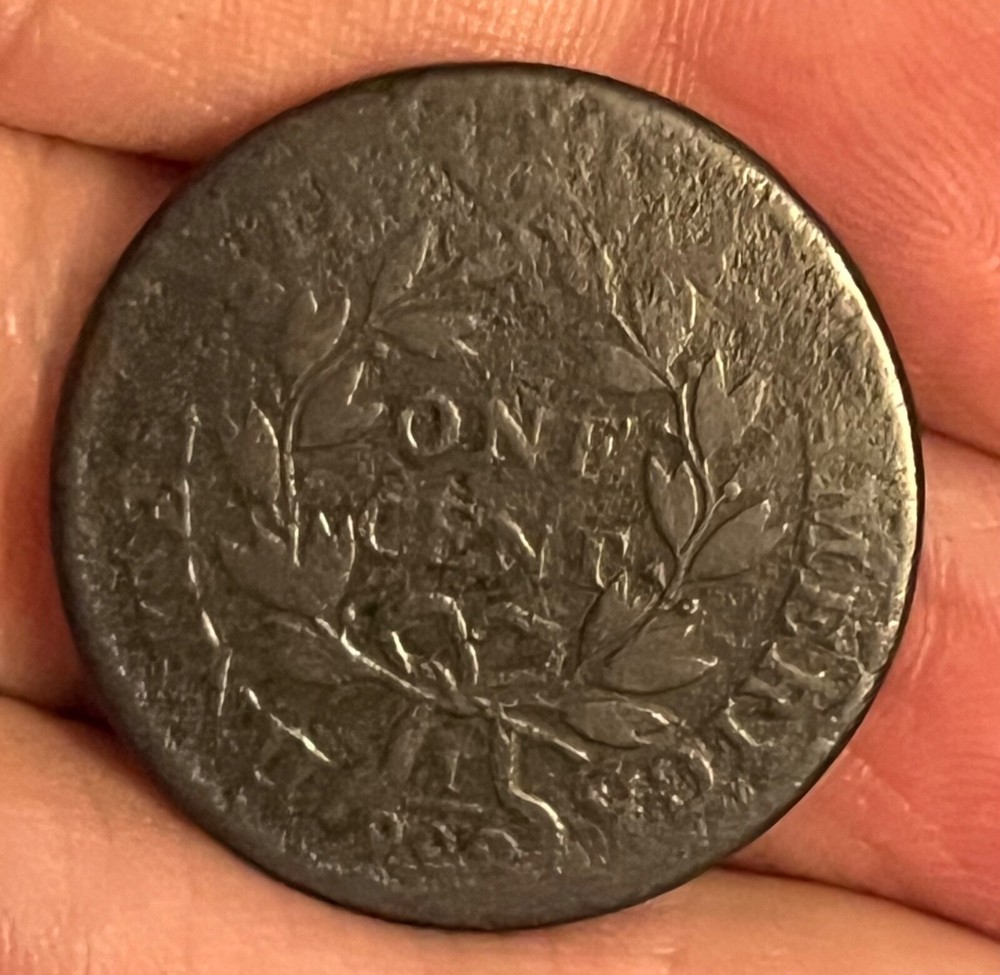 1801 Large cent w: 3 errors reverse, About good + , nice !