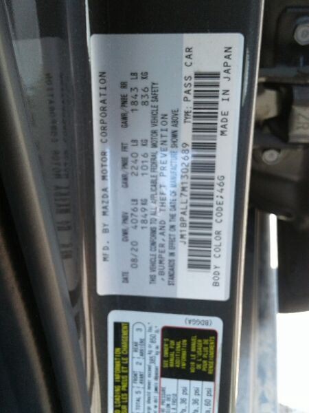 MAZDA 3 2021 Camera/Projector 121559