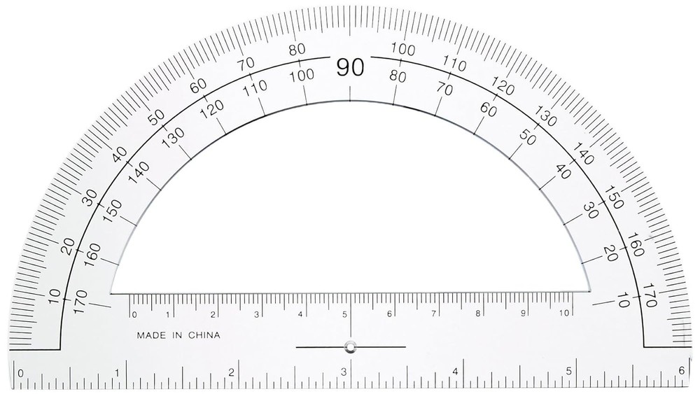 Sparco Plastic Protractor, 6-Inch Long, Clear (SPR01490)