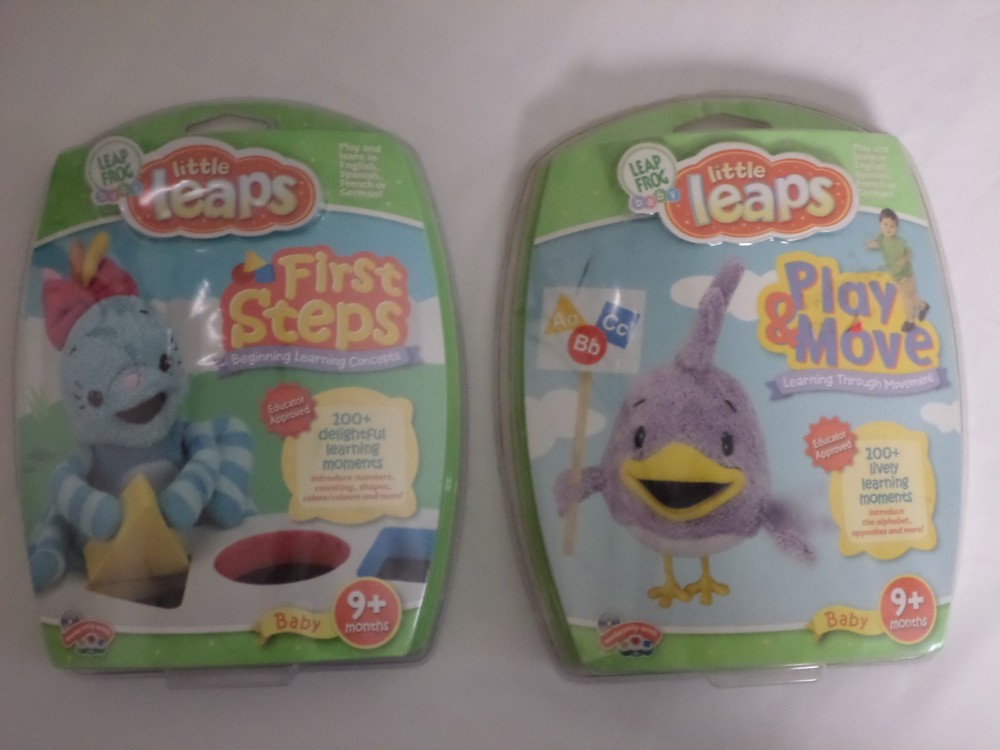 Leap Frog Baby Little Leaps Interactive Learning DVDs Discs Ages 9+ Months