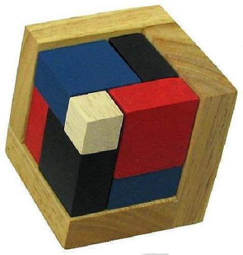 4D Wooden Puzzle Brain Teaser