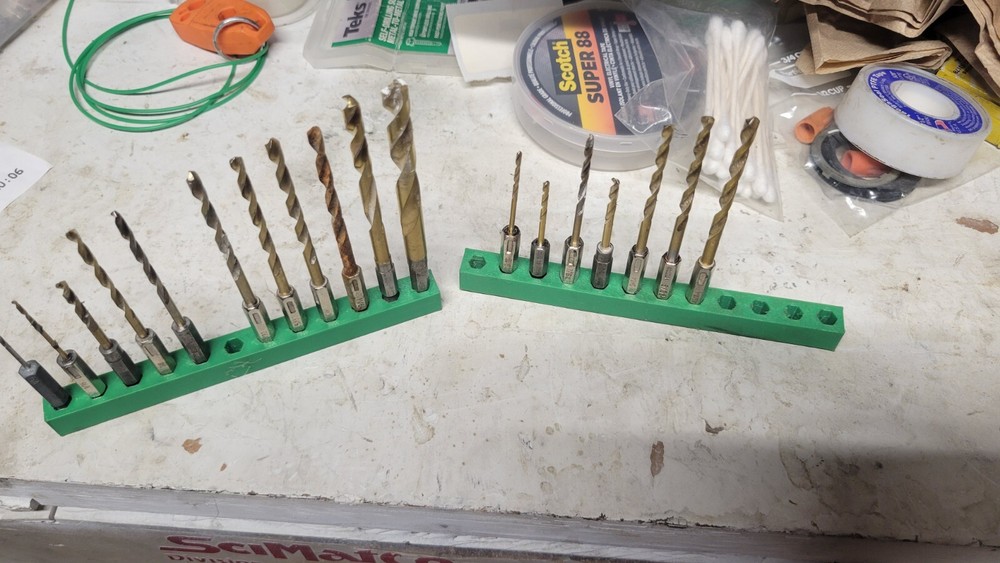 Tool Bit Organizer For 1/4" HEX BITS