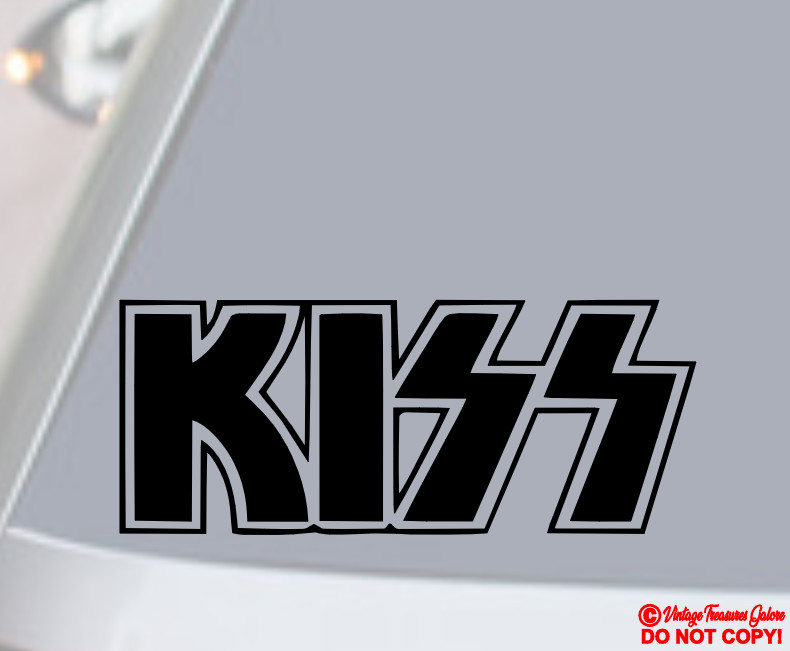 KISS Vinyl Decal Sticker Car Rear Window Bumper ROCK-AND-ROLL MUSIC BAND LOGO