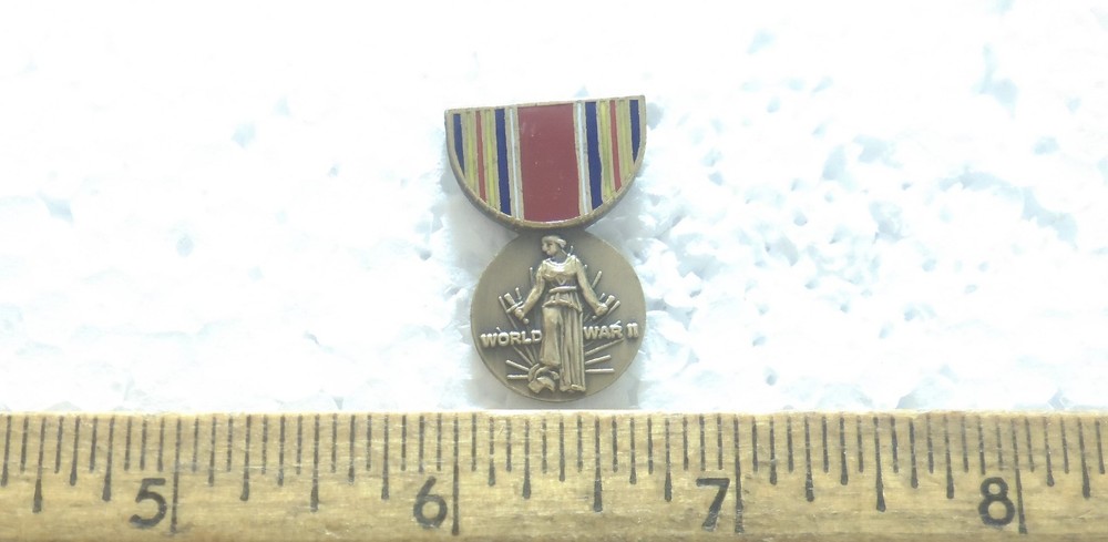 World War II Victory Mini Medal Pin