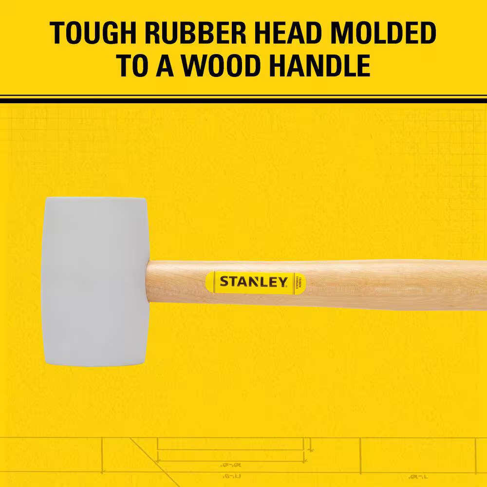 16 Oz. White Rubber Mallet