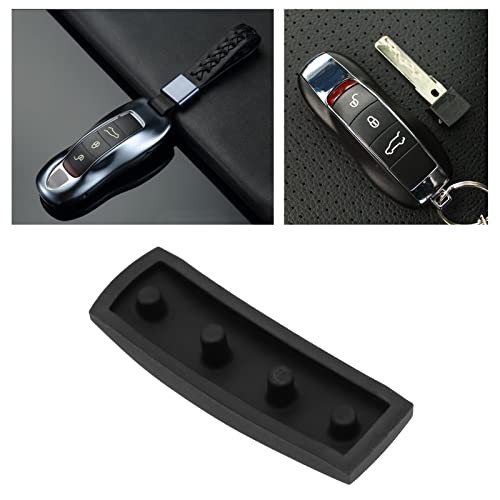 Car 3-Button Remote Key Rubber Pad Compatible with Cayenne/Macan Auto Remote