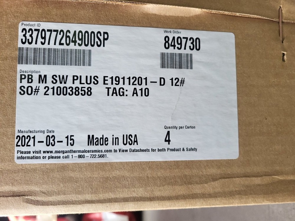 SURPLUS NEW MORGAN 337977264900SP Pyro-Bloc Modules Superwool Plus E1911201-D