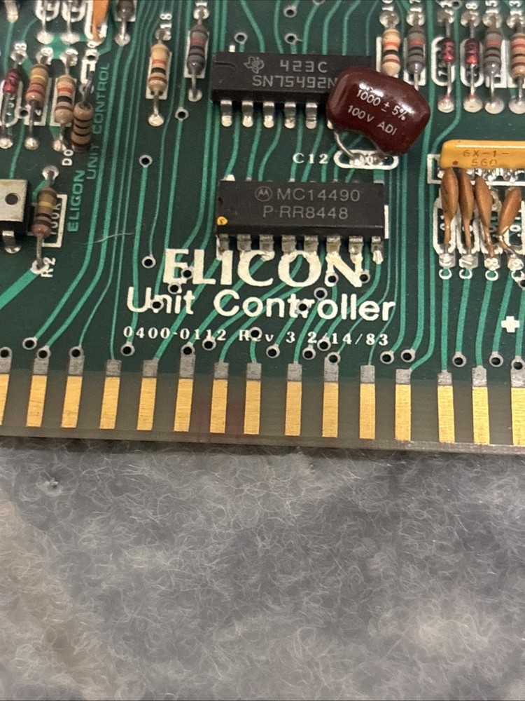 Elicon 0400-0112 Unit Controller Board Rev 3 Used