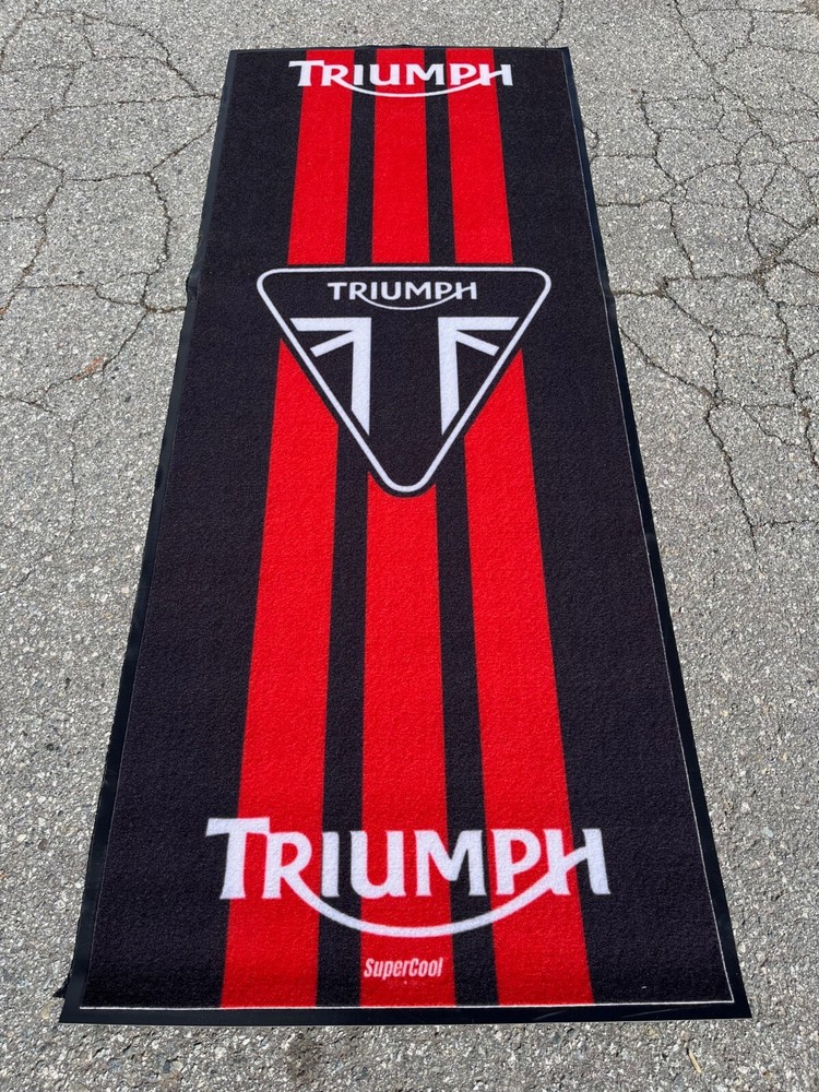 SuperCool Triumph  Moto Mats - Rubber Type PVC