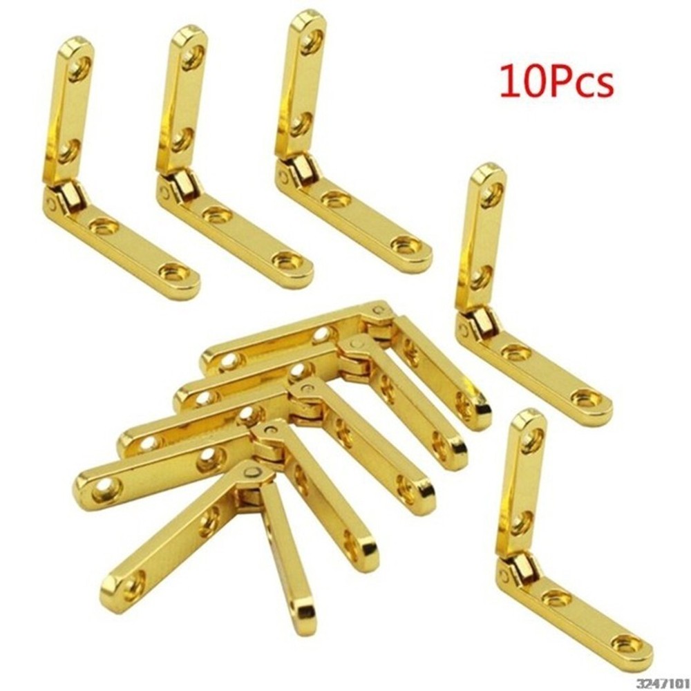 10pc Side Rail Hinge / Strap Hinge Zinc Alloy Small Strap Hinge 90 Degree