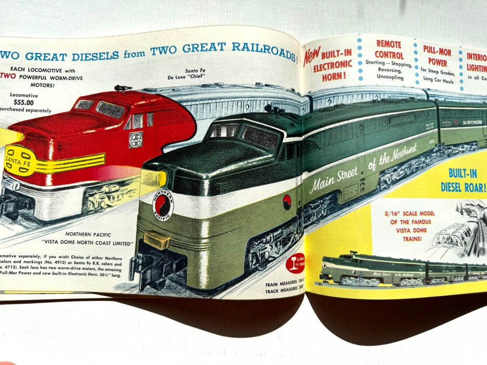 1956 Gilbert American Flyer Model Train Catalog- Nice! 50 Pages!