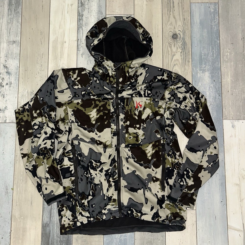 Killik Mens Summit Softshell Veil Camo Hunting Jacket Size Medium