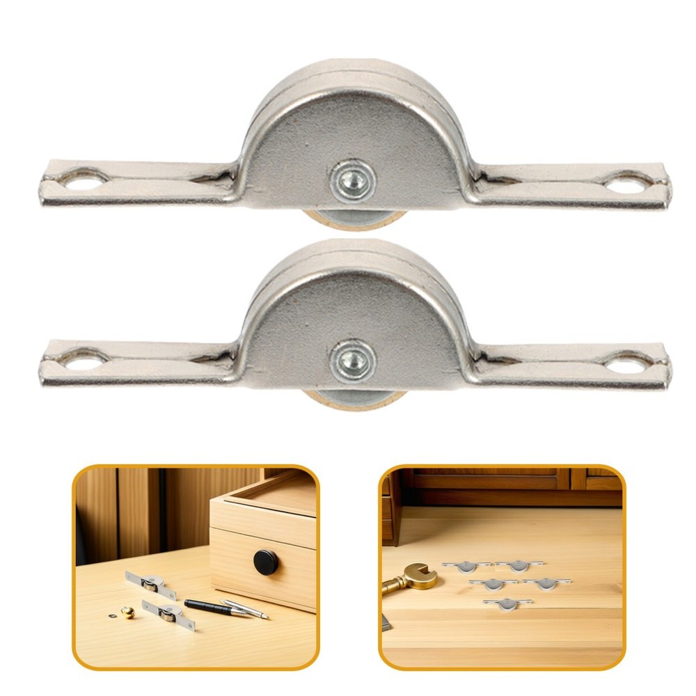 10 Pcs Sliding Door Wheels Roller Closet Rollers Replacement for Doors