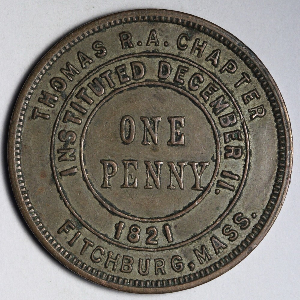 1821 Thomas RA Chapter Masonic Token E301 SICT