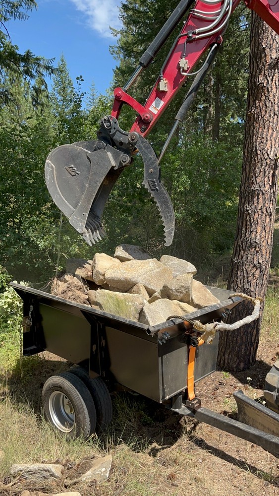 Compact Excavator Dump Trailer