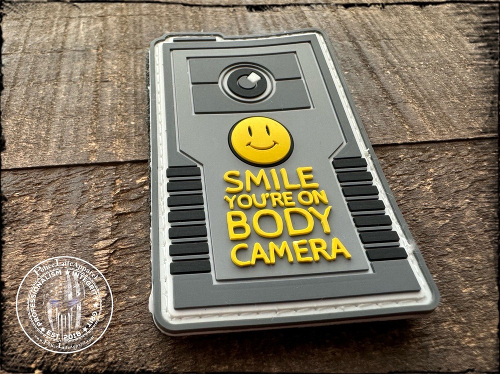 Body Camera Smile PVC Patch