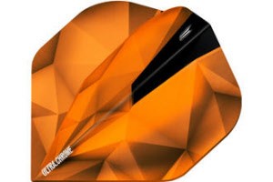Target Shard Chrome Copper Orange Dart Flights