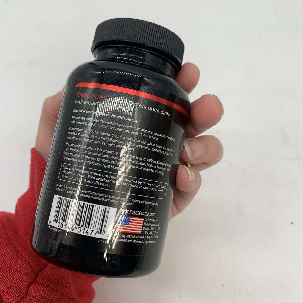 Force Factor Test X180 Boost, Testosterone Booster for Men, Testosteron Pills