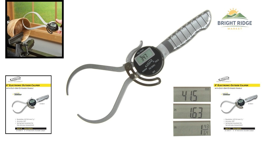 Accurate Measuring Tool with LCD Display and Stainless Steel Construction